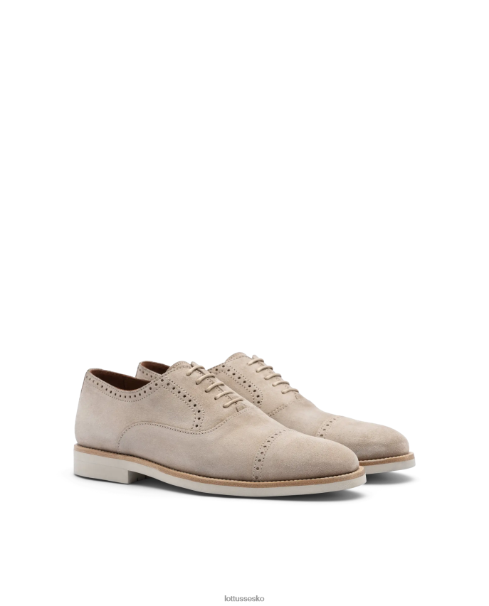 venedig børste af embossy kalv oxford taupe fodtøj Lottusse Mænd BT626B79