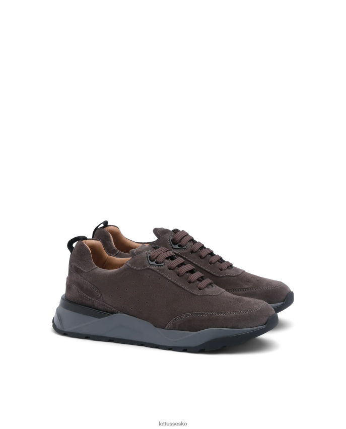 osaka kalve ruskind sneakers bly grå fodtøj Lottusse Mænd BT626B196
