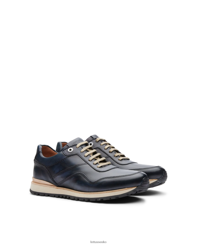 tokyo brush off kalvesneakers marineblå fodtøj Lottusse Mænd BT626B21