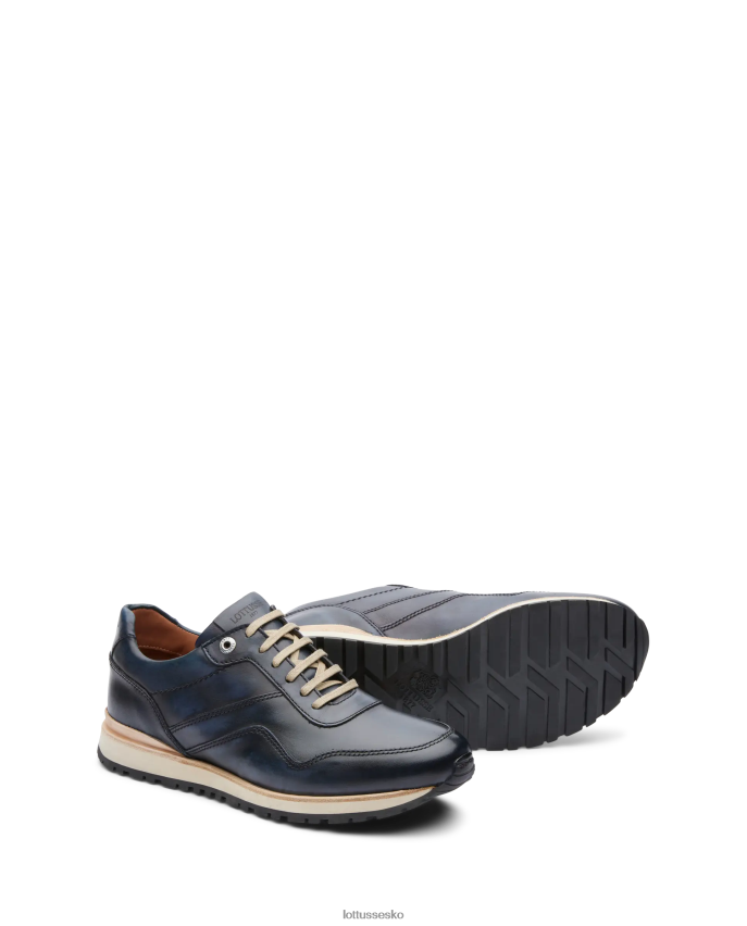 tokyo brush off kalvesneakers marineblå fodtøj Lottusse Mænd BT626B21