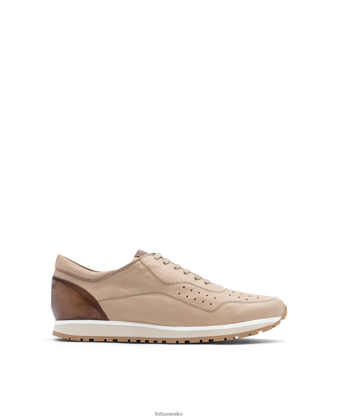 tokyo naturlige kænguru læder sneakers beige fodtøj Lottusse Mænd BT626B105