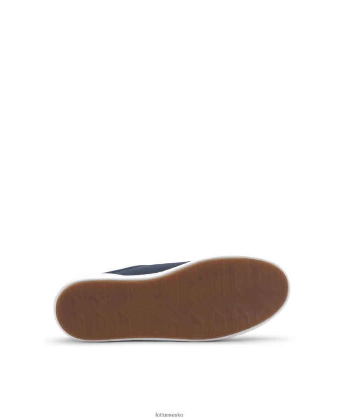 torino børste af embossy kalv sneakers marineblå fodtøj Lottusse Mænd BT626B83