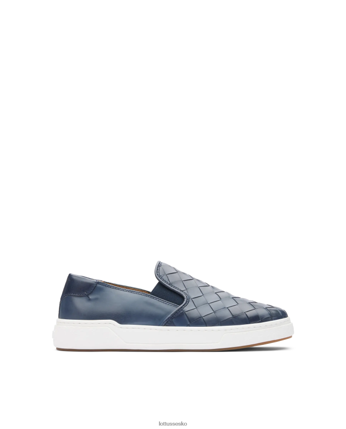 torino kalve mesh læder sneakers marineblå fodtøj Lottusse Mænd BT626B118