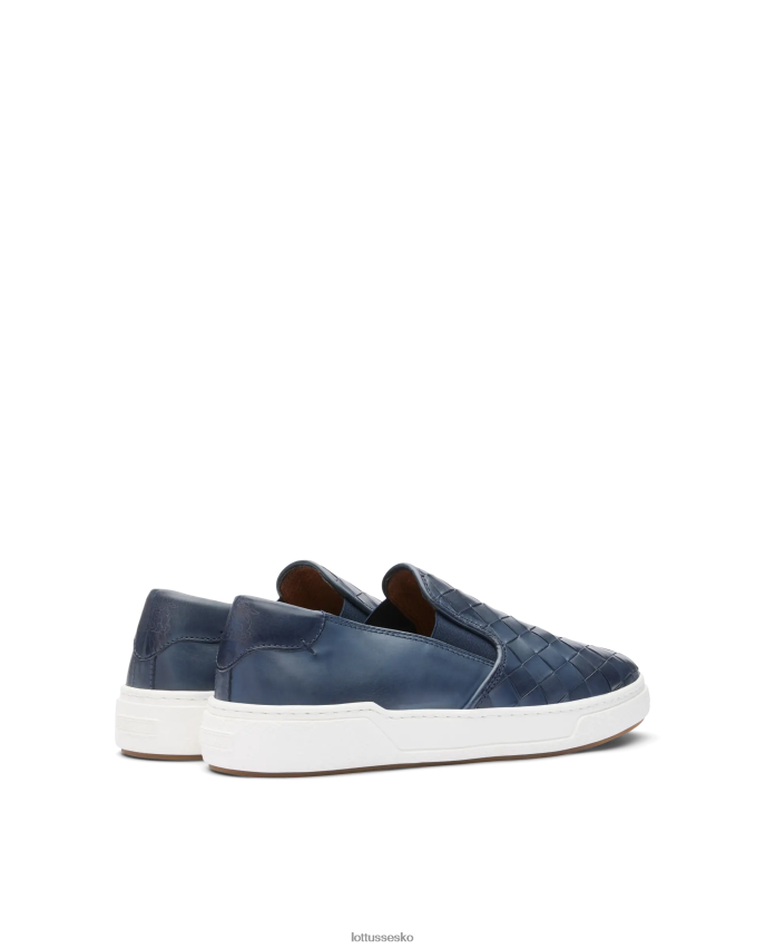 torino kalve mesh læder sneakers marineblå fodtøj Lottusse Mænd BT626B118